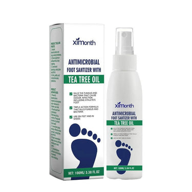 Ximonth Foot Spray with Tea Tree Oil Advanced Foot and Nail Care 8 oz - ANNS BEAUTY SUPPLY